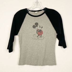 Disney Mickey Mouse Baseball Tee Size: S
